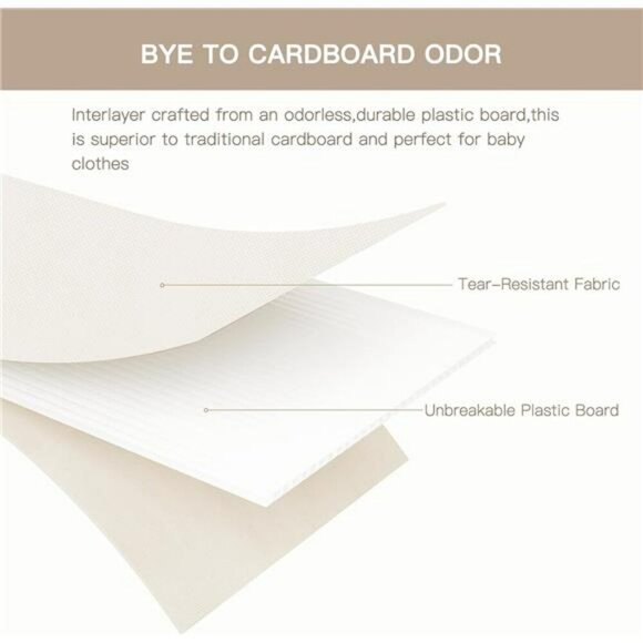 Foldable Drawer Organizer Bins for Clothes Baby Socks Underwear Storage Set - Picture 6 of 7